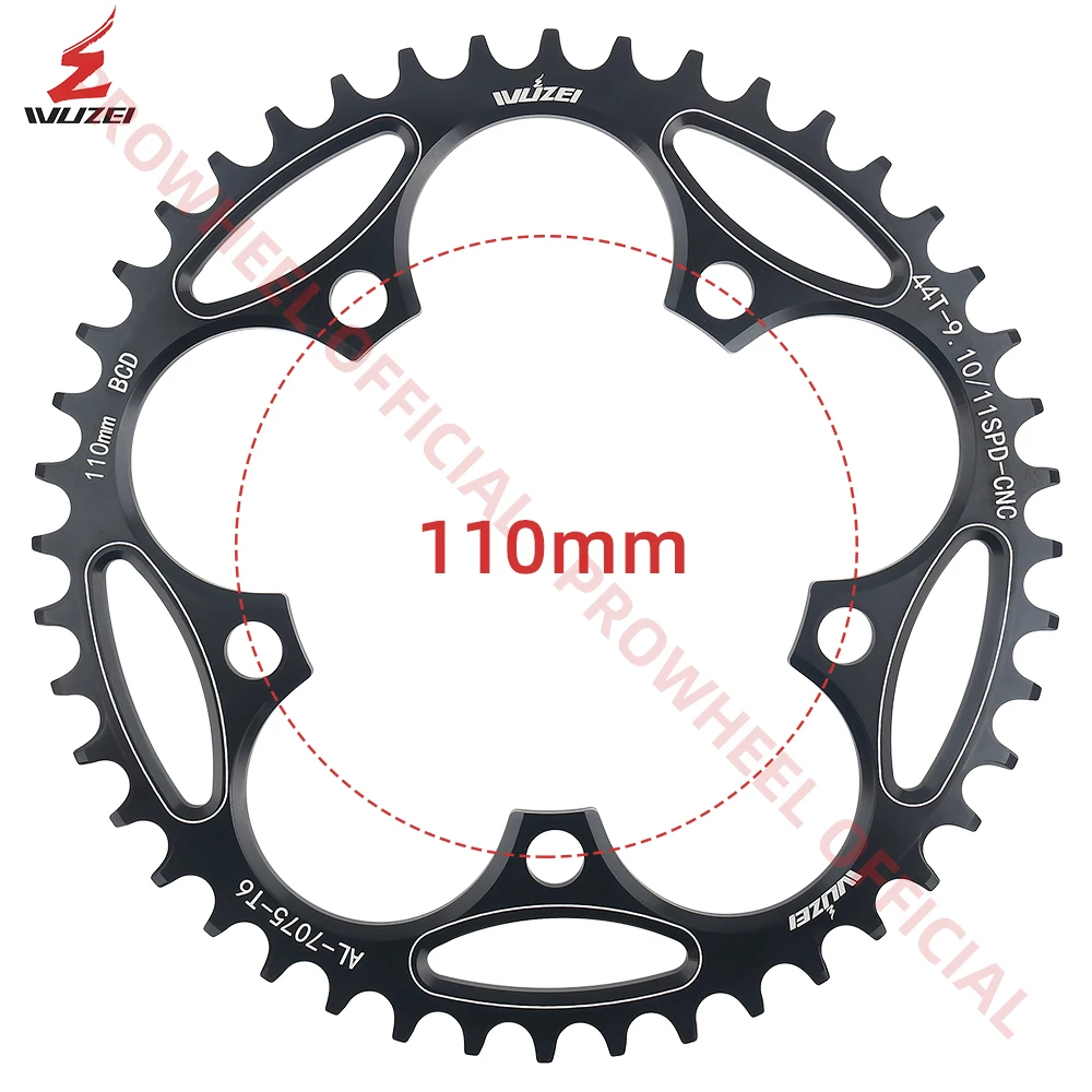 WUZEI 110BCD Road Bike Narrow Wide Chainring 36T-60T 110 BCD Bicycle Sprocket bike chainring