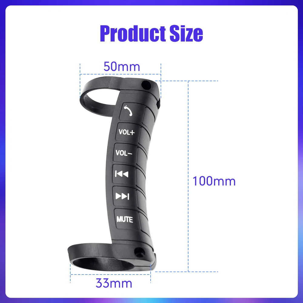 Universal Wireless Steering Wheel Multi Function button Unilateral Car Multi-function Switch Buttons Car Tuning Parts steering wheel control button wireless steering wheel