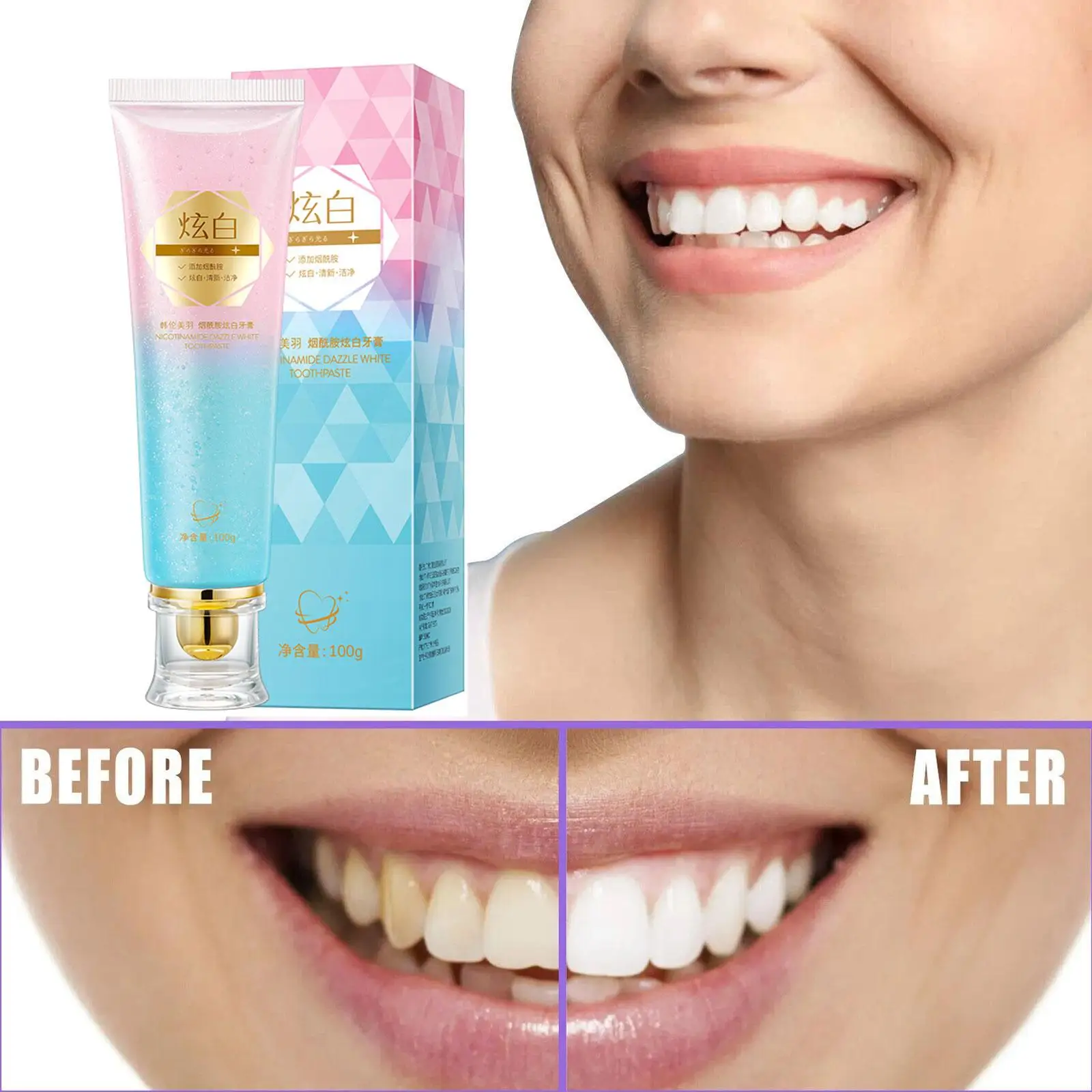 

Dazzling Teeth Whitening Toothpaste G9X8