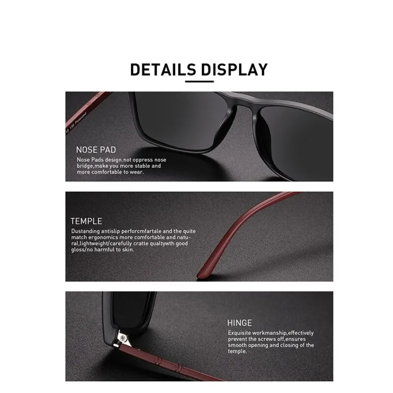 Polarking Luxury Polarized Men's Sunglasses - Vintage Classic Sun Shades