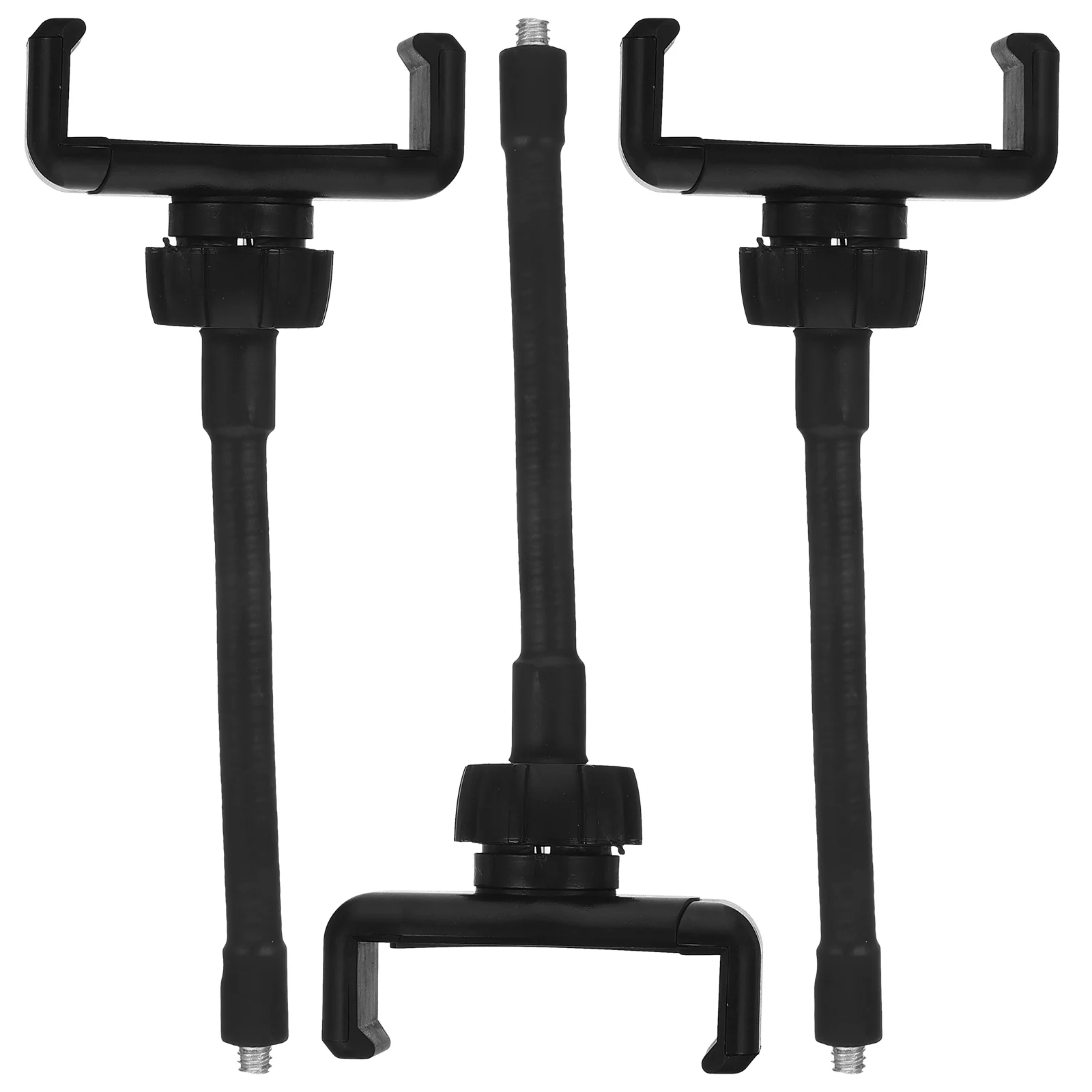 

3 Pcs Hose Phone Clip Gooseneck Holder Cell Tripod Desktop Stand Flexible Mount Rotating for Plastic Clamp Accessories