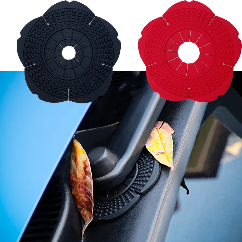 

2PCS Silicone Protective Covers for Car Windshield Wiper Hole Dust Proof Bottom Sleeve Leaves Debris Prevention Auto Accessories