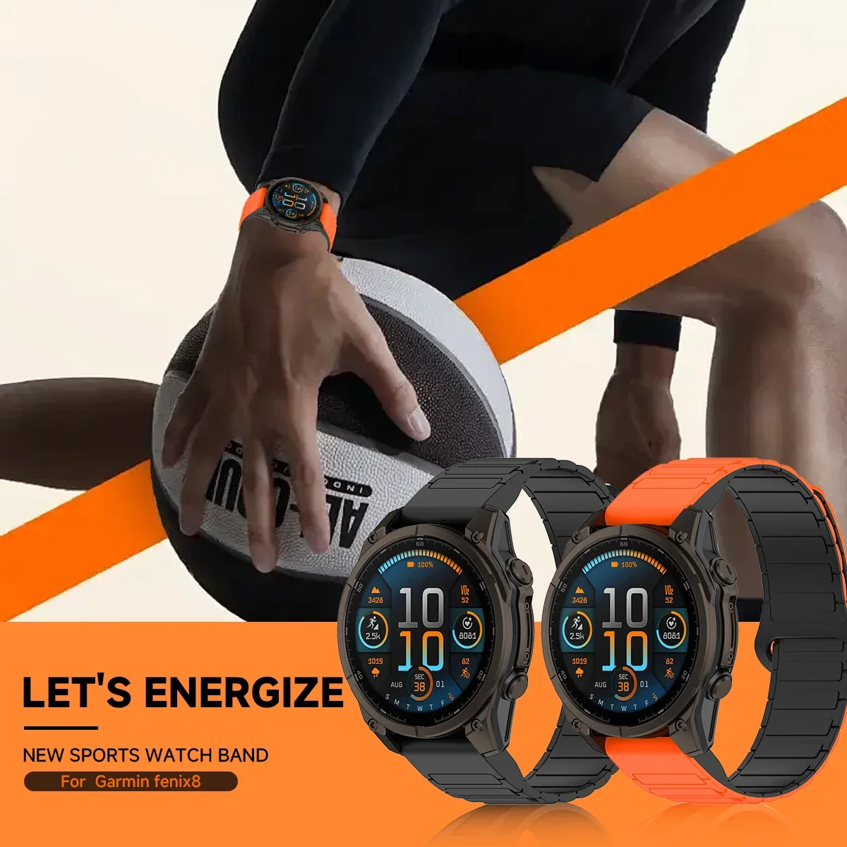 Magnetic Silicone Band - Versatile Quick Fit Bracelet Wrist Strap