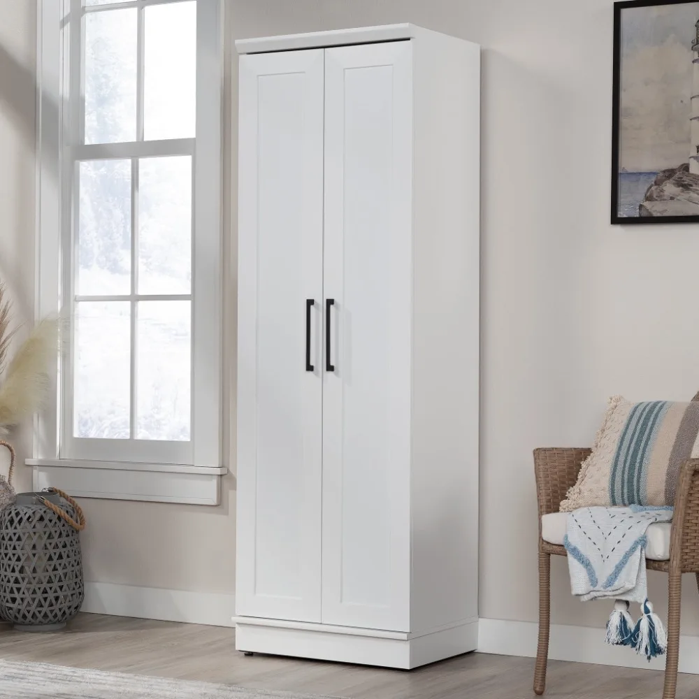 

2024 New 2-Door Storage Cabinet, Soft White Finish