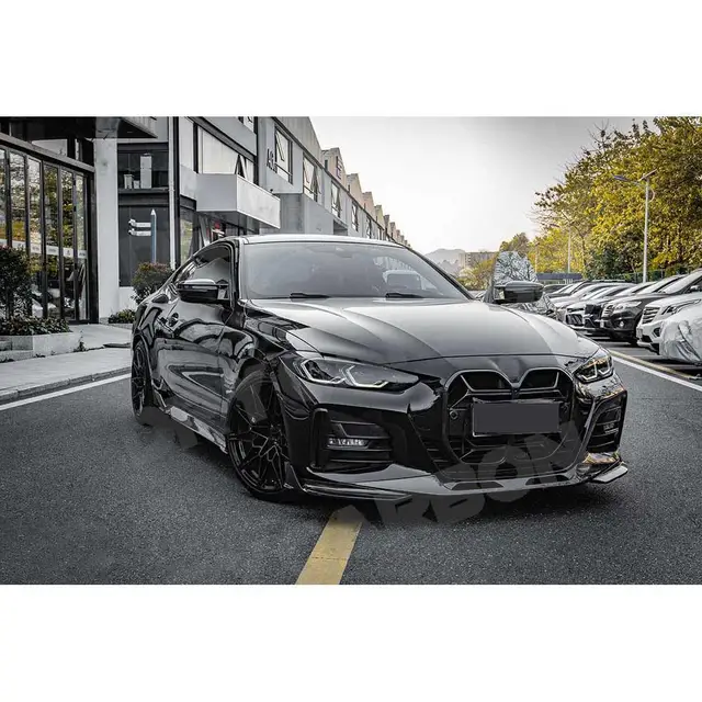 ドライカーボンファイバー製車外装ドアハンドルカバートリム 4個セット 