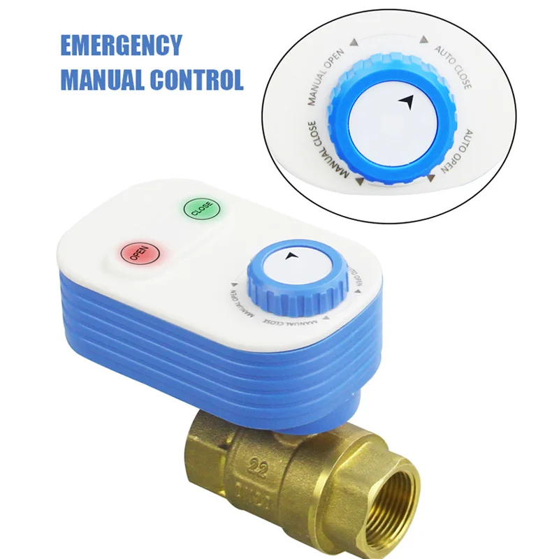 Tuya WiFi Water Valve Shutoff Controller Support Alexa Google Assistant Smart Re