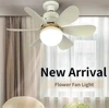 E27 40W 52Cm Ceiling Fan With Led Light Remote Control White For Kitchen Bedroom Dining Room Patio 6