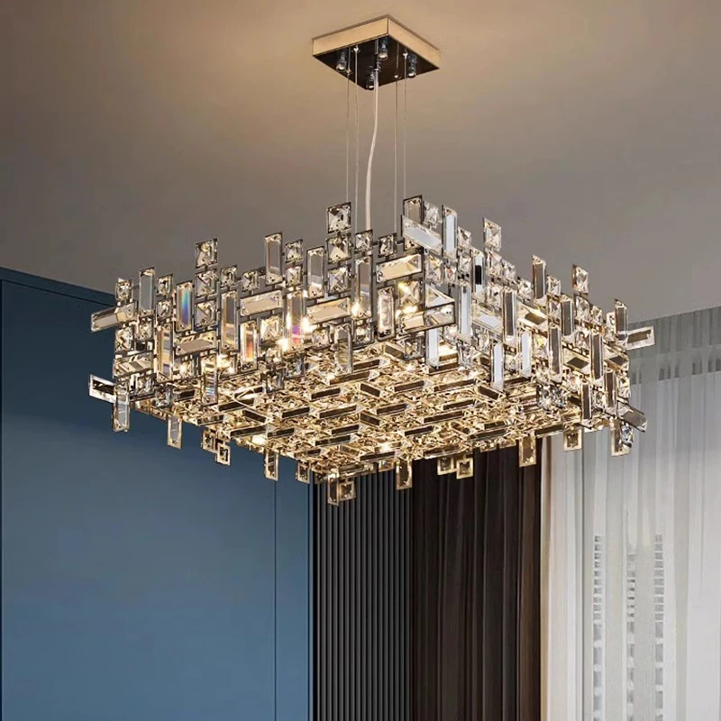 

Modern home decoration crystal chandelier, stair Pendant lamp, living room Pendant lights, interior lighting