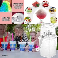 Broyeur à glace manuel, à distance, pour cocktail, machine à glaçons, concasseur, pour la maison 6
