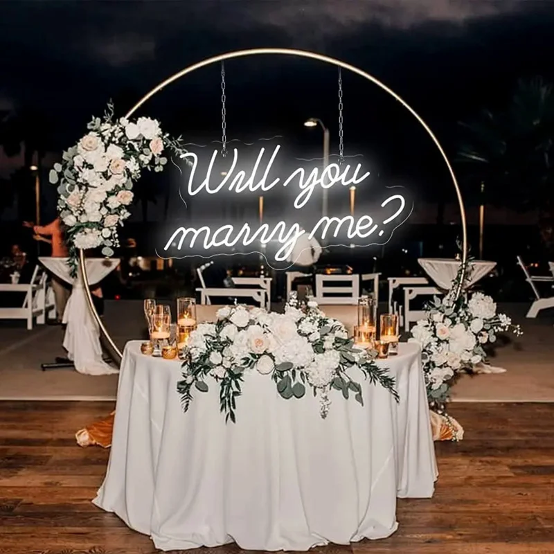 Custom  will you marry me neon sign