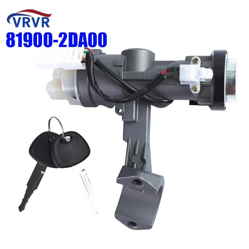

VRVR 81900-2DA00 819002DA00 Ignition Switch With 2 Keys Door Lock Core For 2001- 2006 Hyundai Elantra