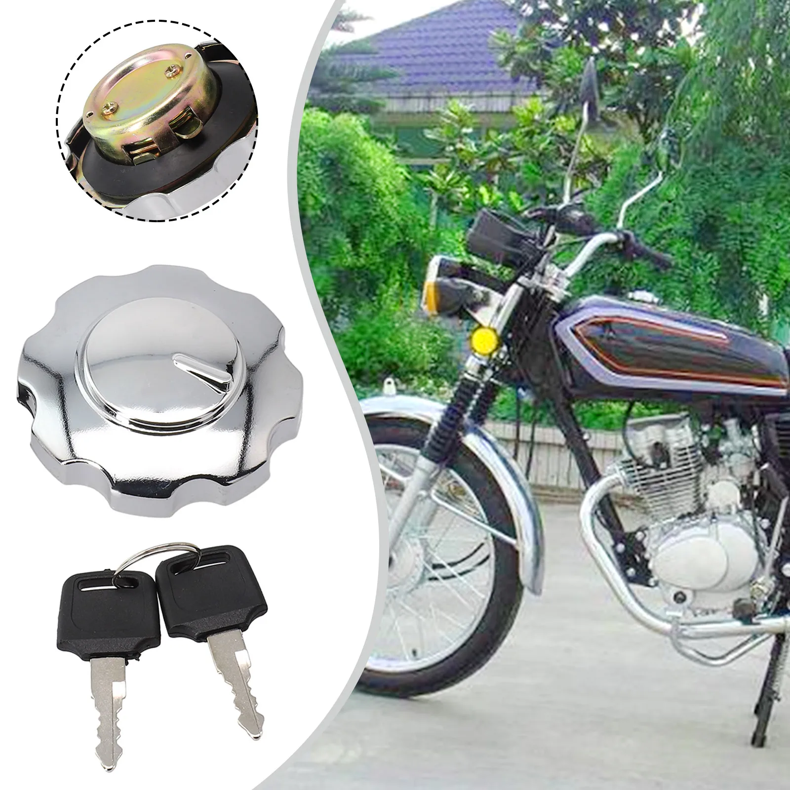 

Part Fuel Tank Cap 1pcs Accessory Aluminum Alloy Cover Locking Maintain Air Flow Motorcycle Practical Universal