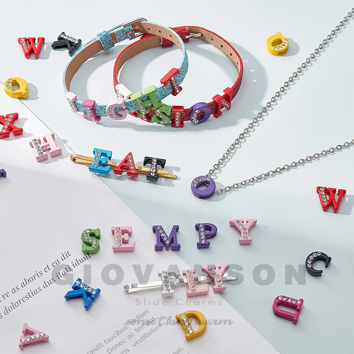 1pc A-Z 10mm Plain Slide Letters For Bracelet Making Initial Alphabet  Charms DIY Wristband Pet Collar Keychain Women Jewelry - AliExpress