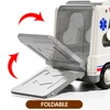 WizKidz Play Ambulance Toy Vehicle Truck With Light & Sound for Kids 3+ Years Old Emergency Rescue Police Fire Helicopter Gifts 5