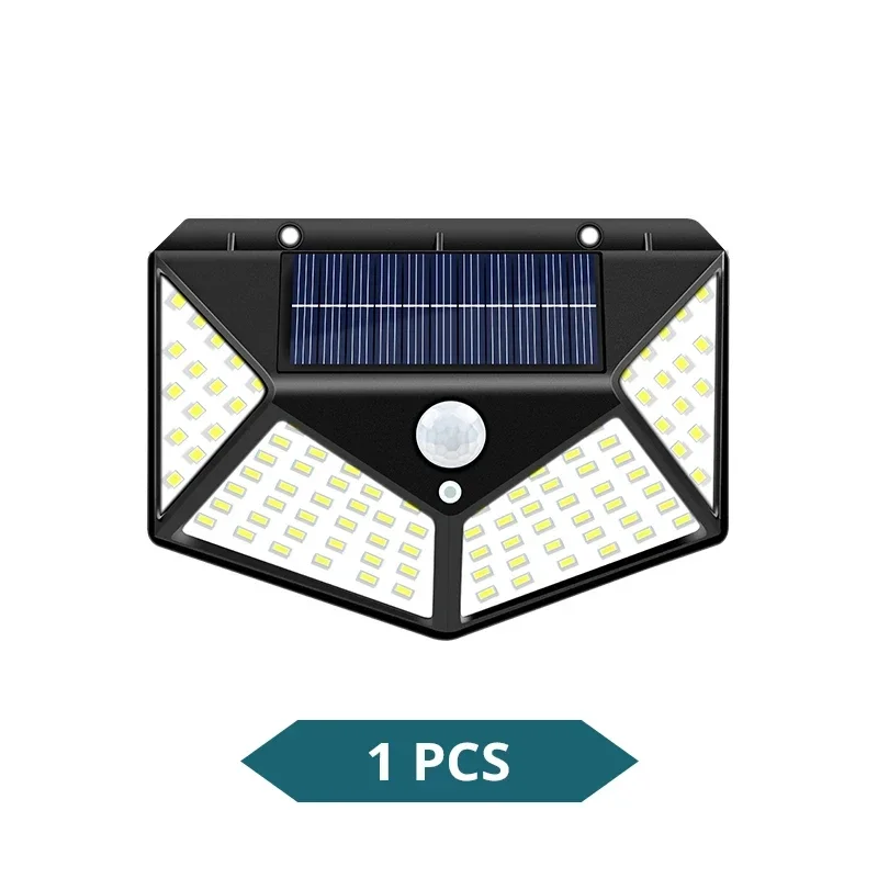 Solar-Powered Outdoor Motion Sensor LED Garden Lights - Waterproof Wall and Street Illumination