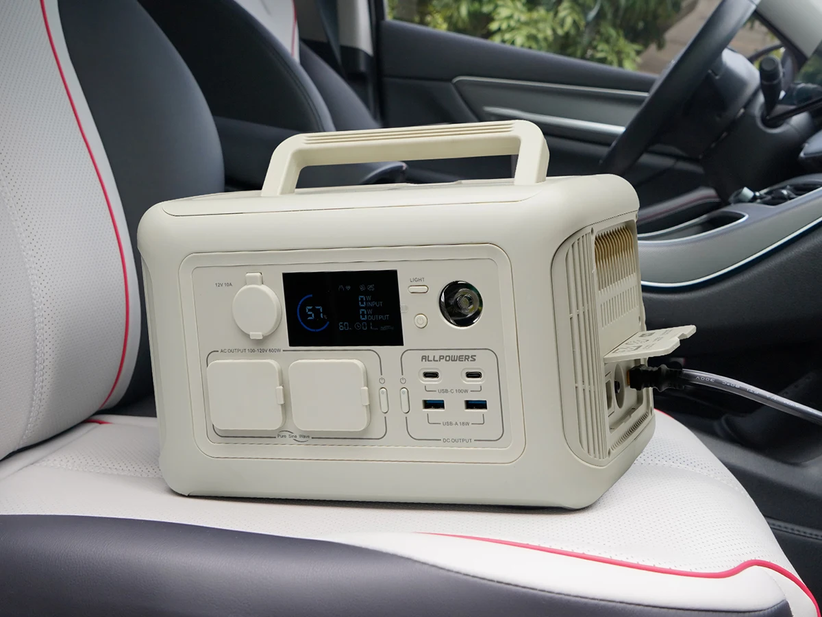 ALLPOWERS Solar Panel kit 100W 140W 200W Portable Solar Charger with Portable Power Station 600W LiFePO4 Battery Generator UPS 3