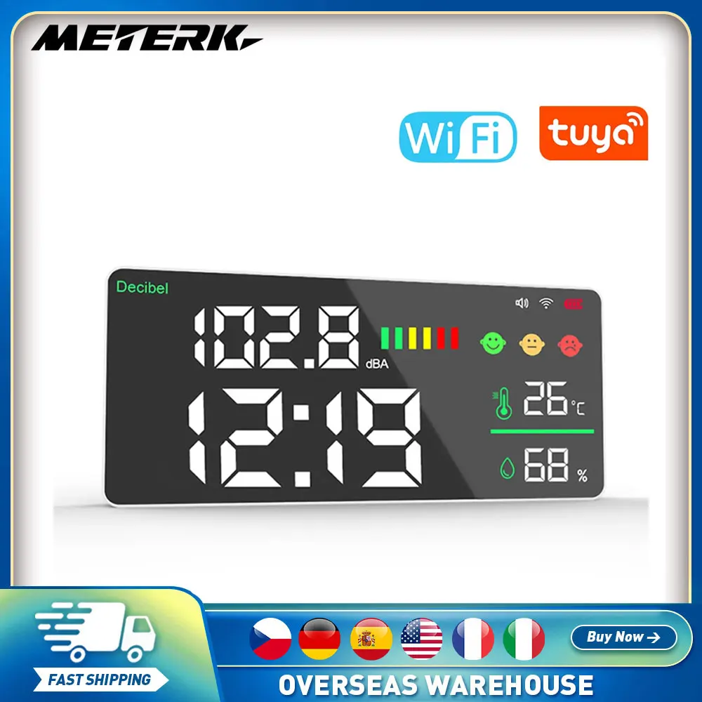 

Децибел 4-в-1 с Wi-Fi и функцией измерения температуры и влажности