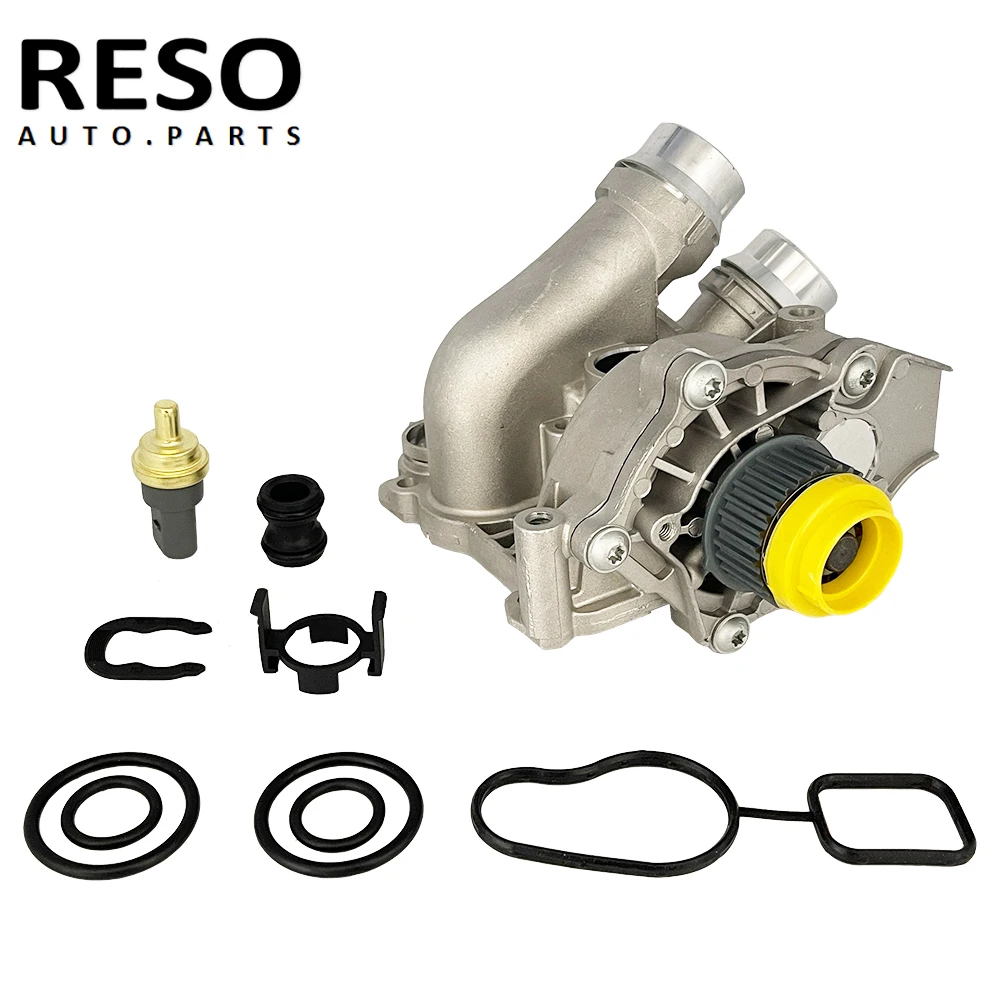 RESO Aluminum Thermostat Engine Water Pump Repair For Audi A3 A4 Q5 TT