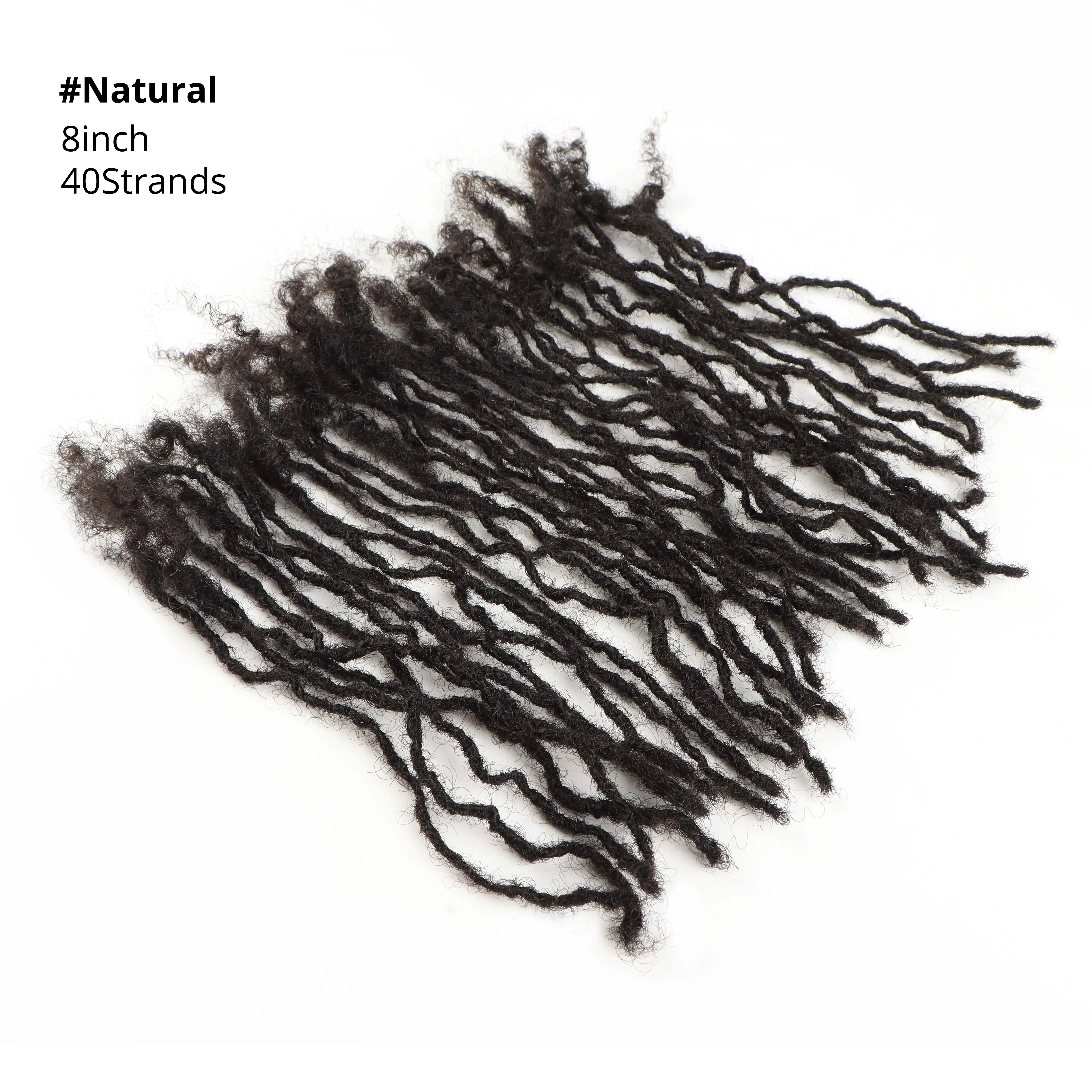 Human Hair Extensions 0.2cm Width Locs Human Hair Extensions