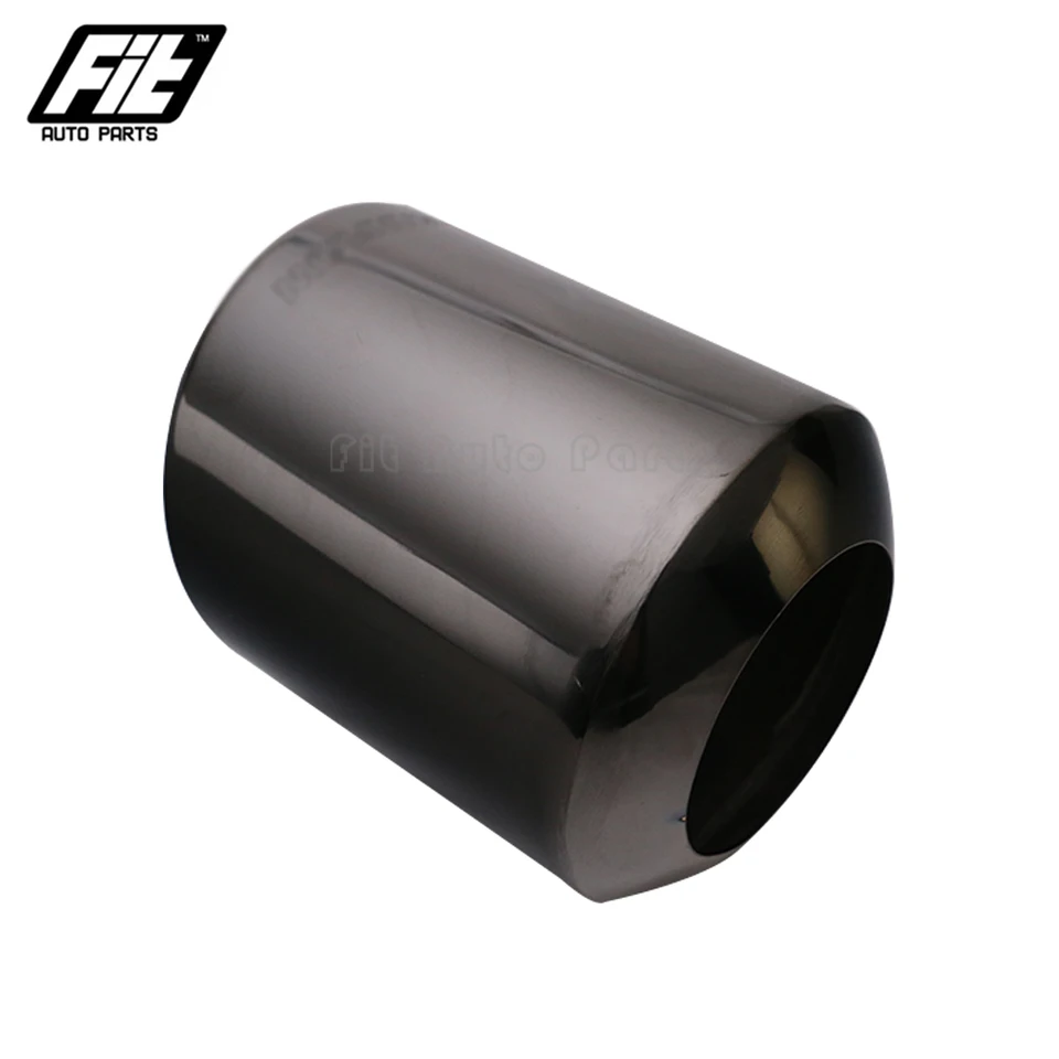 Silenziatore Scarico Universale Acciaio Inox E Carbonio, Nero Opaco, Ingresso 73 Mm – Uscita 101 Mm