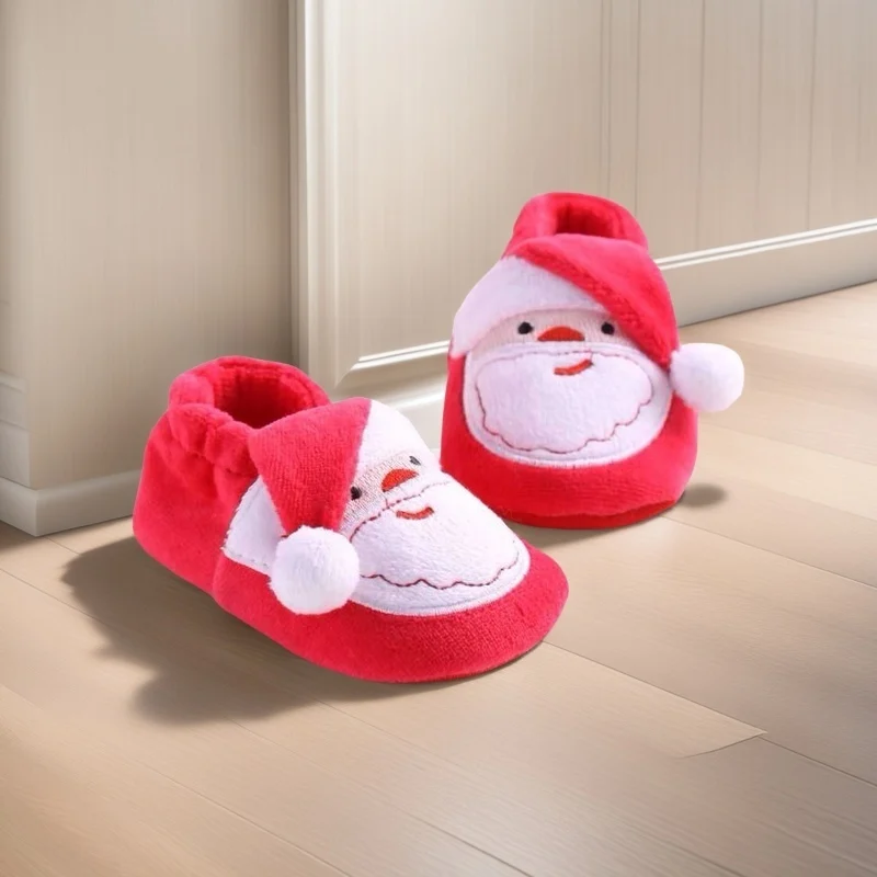 Babyshoes Christmas Girl Baby Shoes Soft soled Floor Shoes