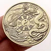 5PCS Tai Chi Challenge Coin EDC Metal Fidget Toys ADHD Anxiety Relief For Kids And Adults Good Luck Commemorative Gifts 5
