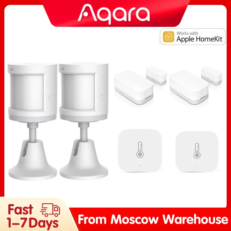 Aqara Smart Home Kit Temperature Sensors ZigBee Door Motion Sensor Wireless Connection Work With