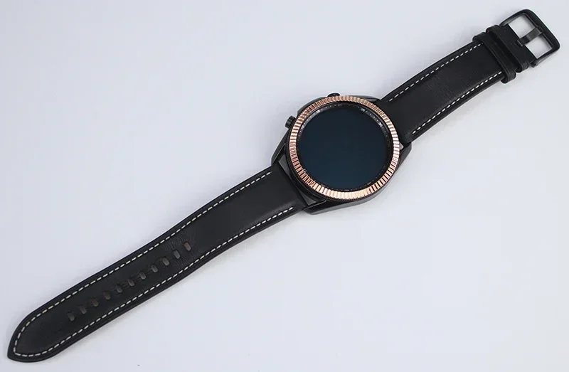 Premium Metal Bezel Ring with Adhesive for Smartwatch Protection and Style
