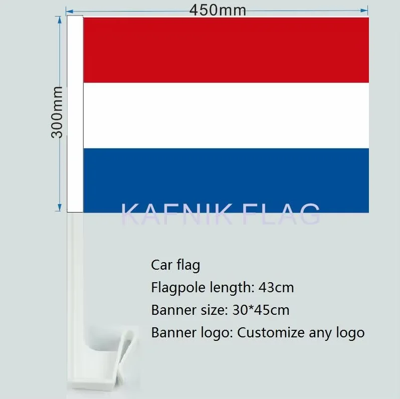 Benutzerdefinierte 30*45CM Niederlande Fenster Auto Flaggen und Banner Kleine Outdoor Polyester Druck Flagge Benutzerdefinierte Flaggen – Detail 1