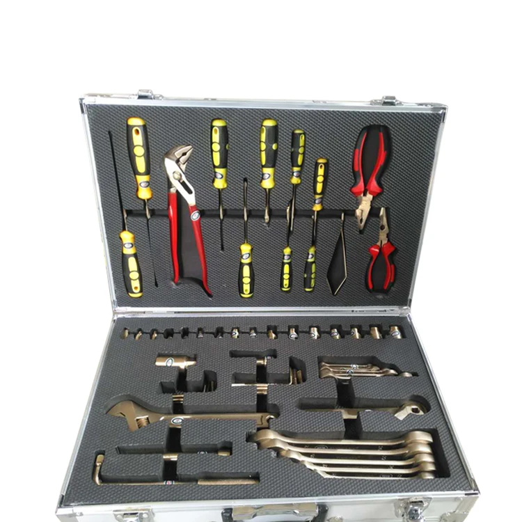 56 pcs mechanical non sparking aluminum bronze alloy hand tools set