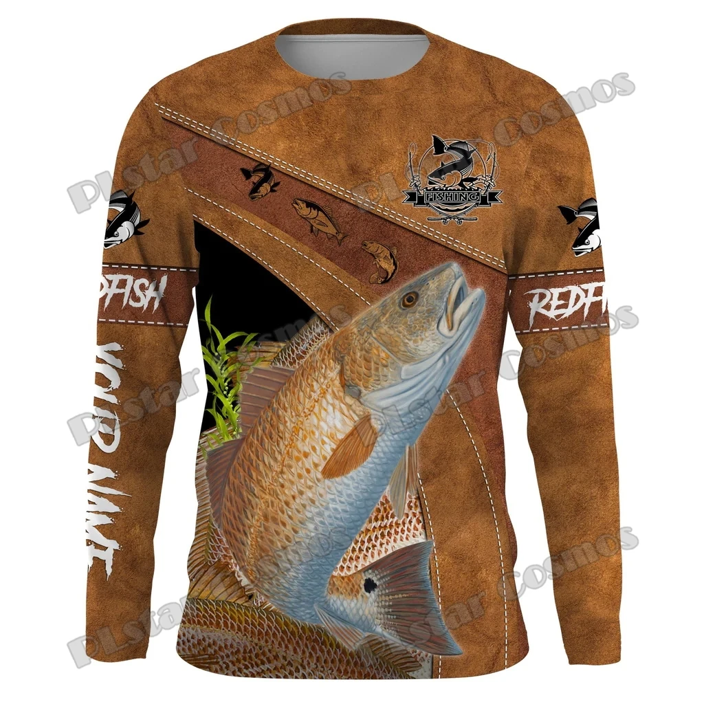 Tuna, Walleye, Bass Fishing Custom Name 3D Printed Fashion Men's Crew Neck Sweatshirt Unisex Casual Long-sleeved Pullover QDY59