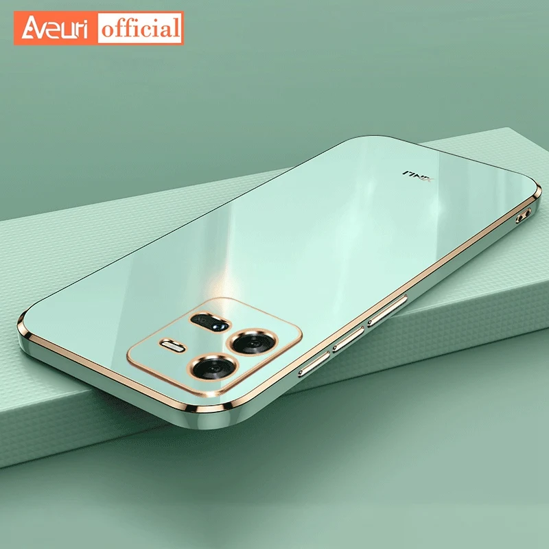 Placage coque en silicone pour Vivo iQOO 10 Pro 10Pro couverture arrière souple TPU Protection complète coque de téléphone pour Vivo Y55 Y75 5G Y01_voghion.com