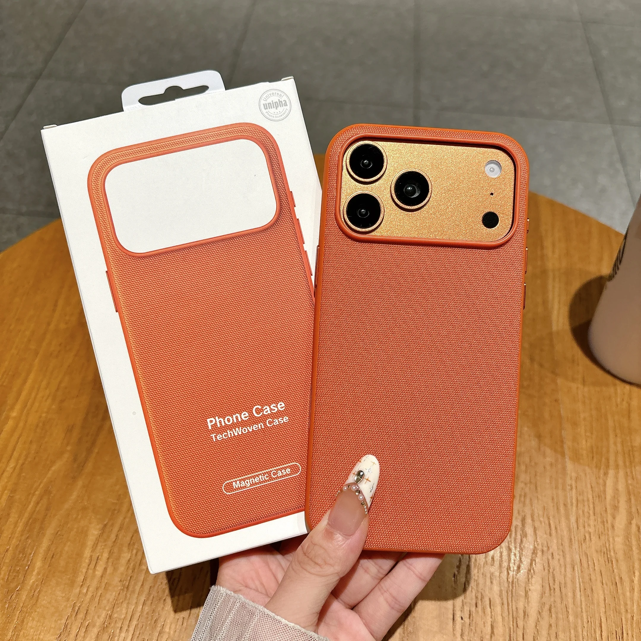 Enhanced Product Title:  
Premium TechWoven Magnetic Wireless Charging Case with Magsafe Compatibility