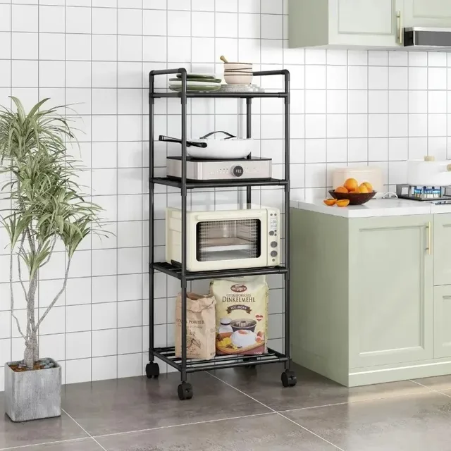 Kitchen Multi-Layer Floor Storage Rack 6