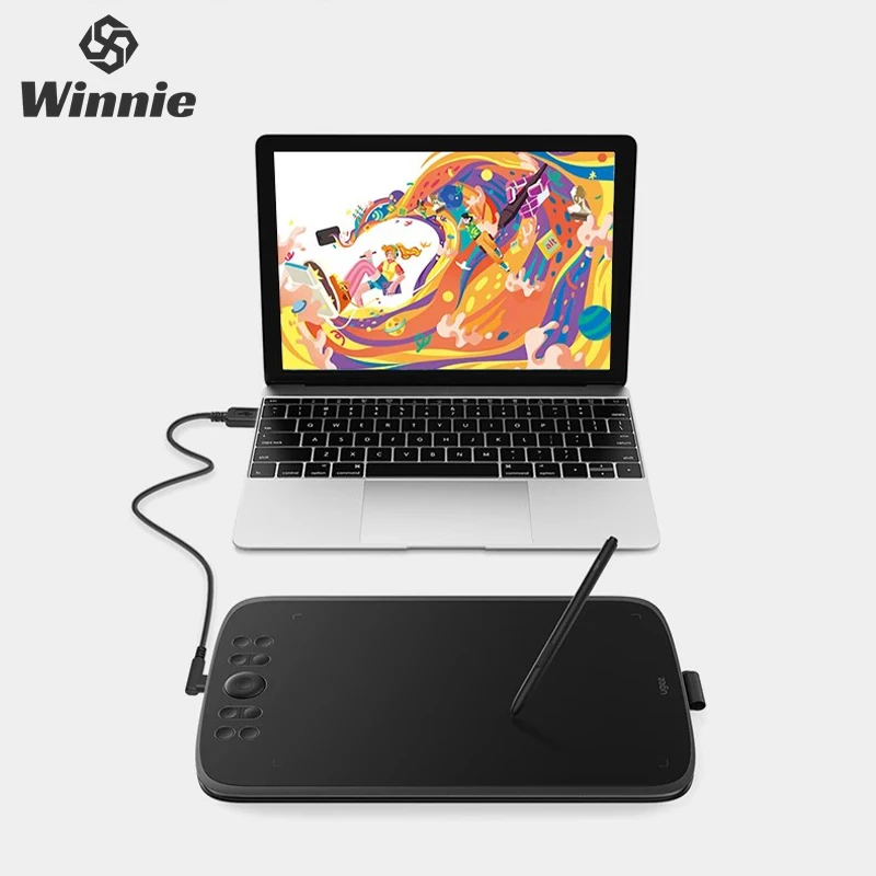 

UGEE M908 Digital Board 16K Handdrawn Board Computer Drawing Board Adapt to PC iPad & Phone PS Drawing Board Handwriting Board