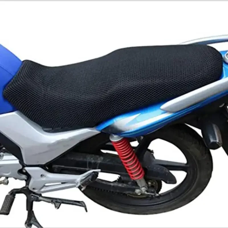 Motorcycle Seat Cover Anti-Slip 3D Mesh Fabric Breathable Waterproof Motorbike Scooter Cushion Net Cover Moto Accessories