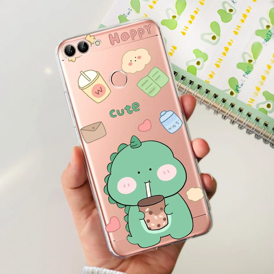 Cute Cartoon Cat Dinosaur Soft TPU Case