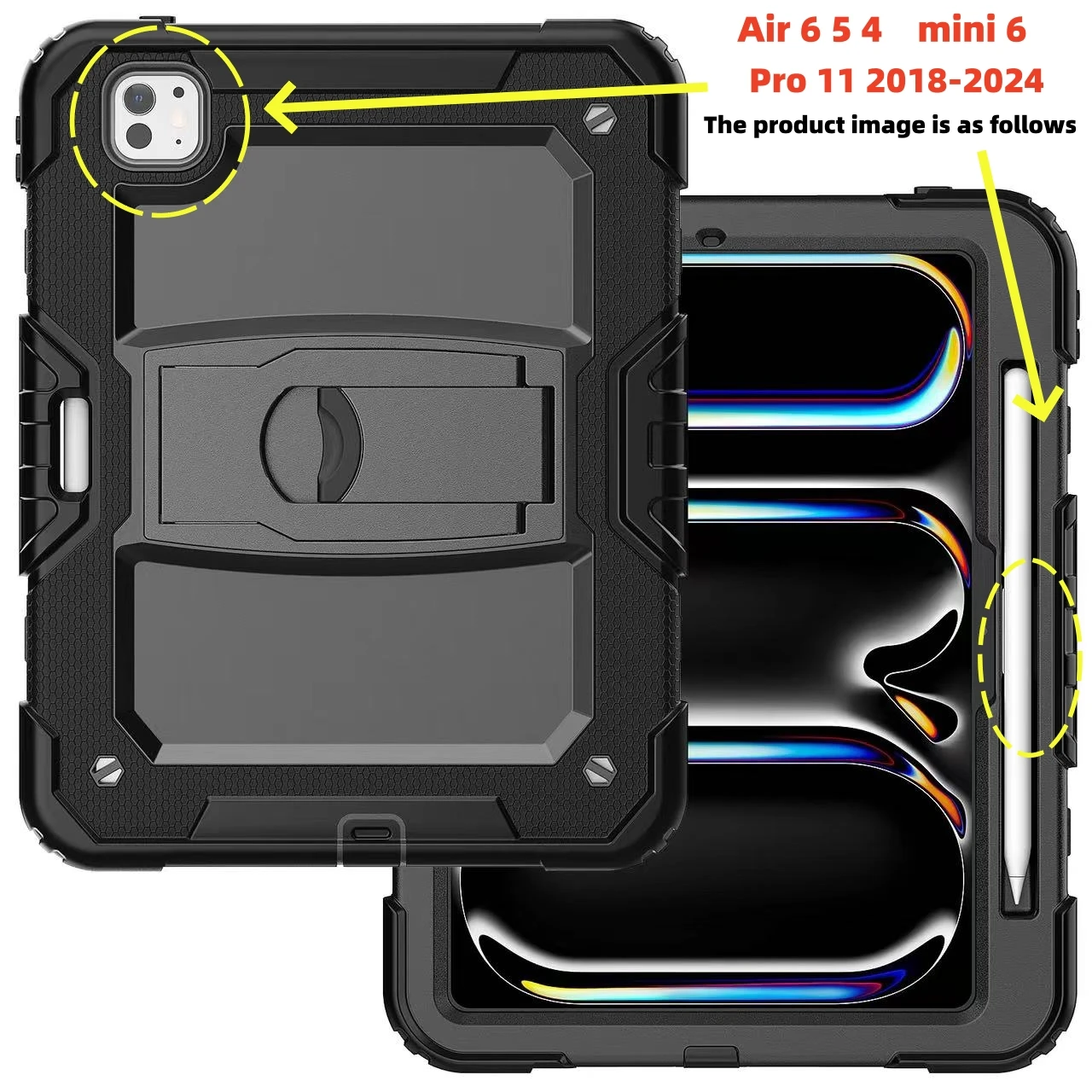 Durable Silicone Stand Case for Tablets - Kid-Friendly Protective Cover