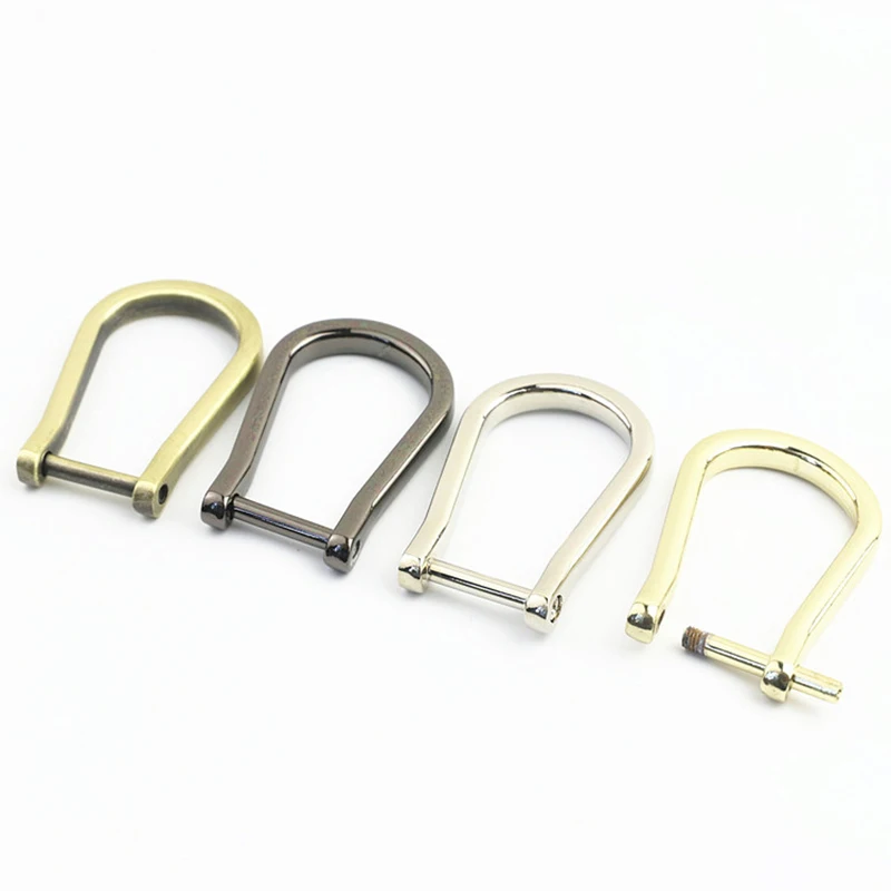 Description Picture 3 of item1pcs 15mm Metal Detachable Open Screw D Ring Buckle for DIY Leather Craft Bag Strap Belt Handle Shoulder Webbing 4 Colors