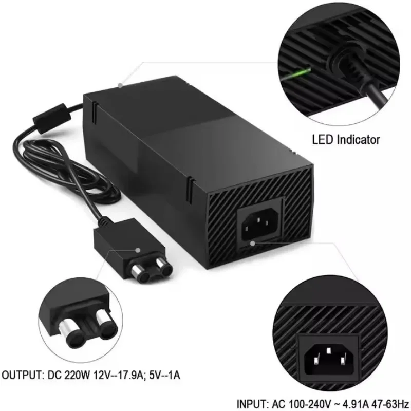 For Xboxes One 500G To 1T Capacity Console 12V AC Adapter Charger Power Supply US /UK/ EU/AU Plug For Xboxes one AC adapte