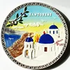 15CM Italian Sicilian Village Aegean Greek creative disk Background Decoration Display Hand-painted ceramic disctourist souvenir 4