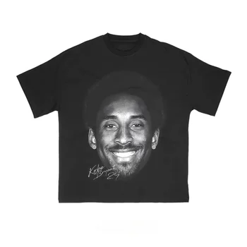 Summer Cotton T-Shirt Kobe Bryant Graphic Streetwear Tee