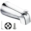 Sliding Bath Spout Bathtub Faucet With Diverter Solid Construction Brushed Nickel Finish Easy Operation Complete Accessories 1