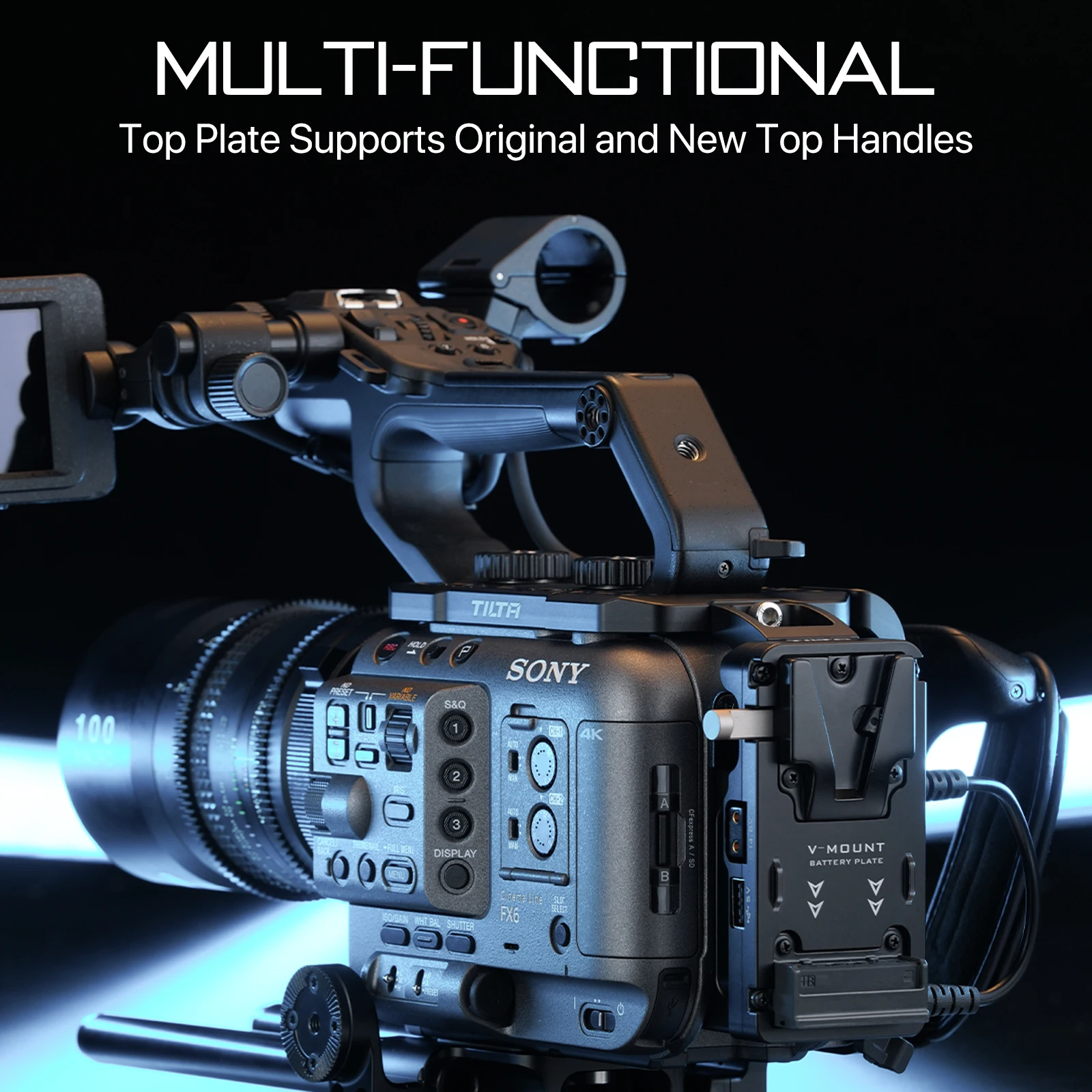 TILTA FX6用BTプレート Vマウント Battery Plate for Sony FX6 | Tilta