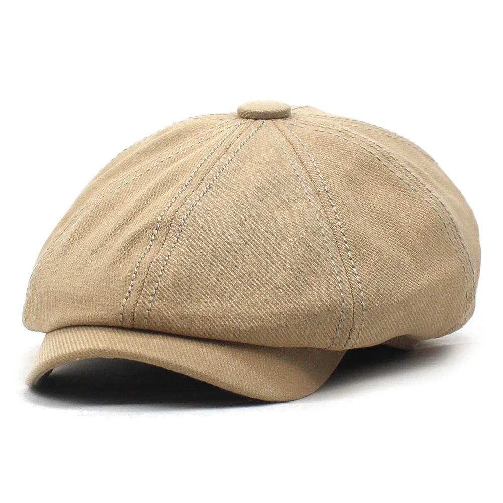 Cap Men Hat Vintage Windproof Accessories Beret Cabbie Casual Classical Cotton Driving Newsboy Daily All Seasons