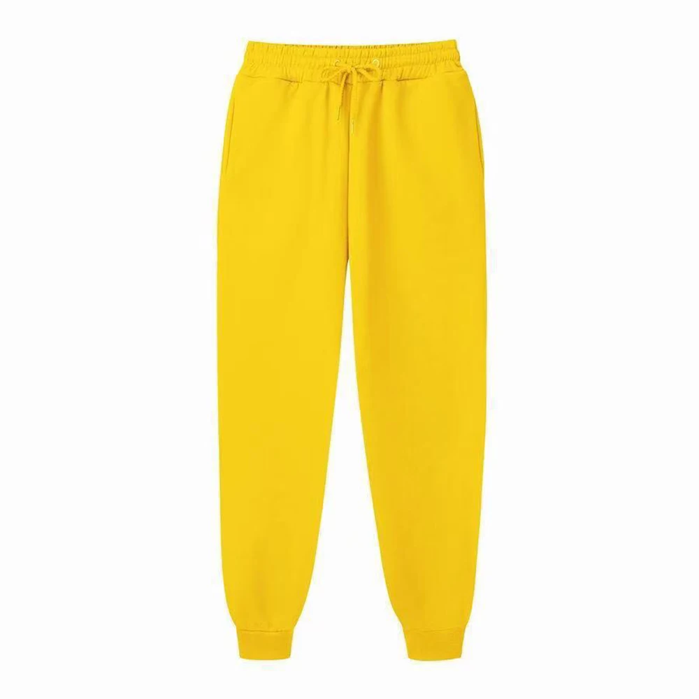 Mens Casual Pants Solid Color Long Sports Pants Full Length Trou Breathable Jogging Sweatpants Loose Haruku Men_voghion.com