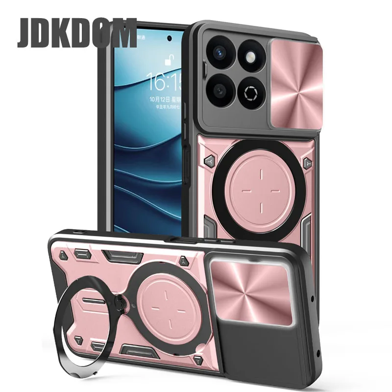 JDKDOM Shockproof Magnetic Stand Phone Case Cover