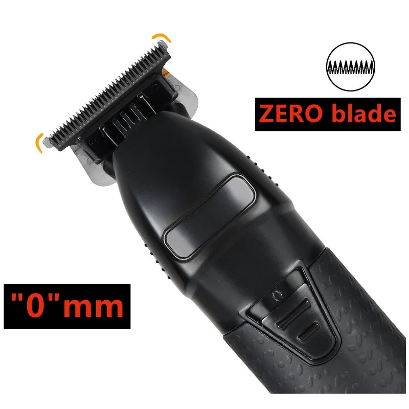 전문 0mm 개요 블레이드 수염 헤어 트리머 남성용 헤어 클리퍼 전기 이발사 충전식 헤어 커터 기계