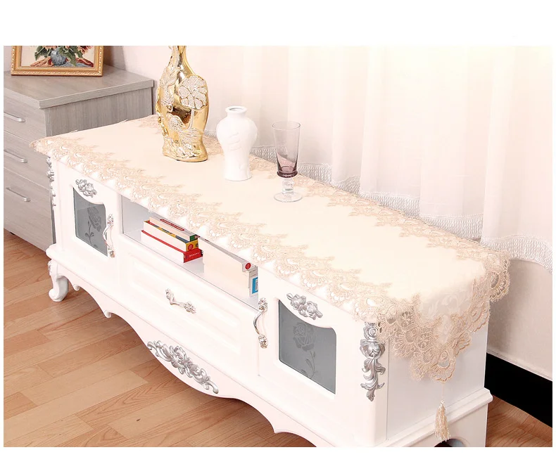 Tovaglia in pizzo di pizzo solubile in acqua, tovaglia da caffè, panno e rilascio di sabbia, soggiorno, tavolo da pranzo_voghion.com