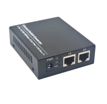 Wanglink Gigabits 2 LAN Port 2 SC Fiber 3KM Optical Fiber Switch Media Converter